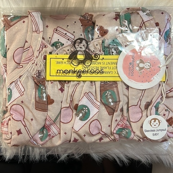 Monkeeroo sleeveless jumpsuit 5/6y cake pop - Picture 1 of 3